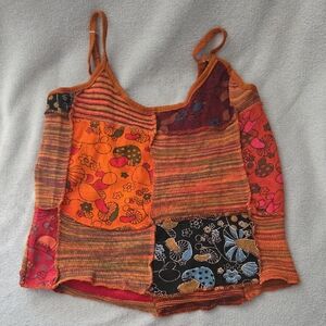 Kantha Authenic Crop Top SZ s NwT
